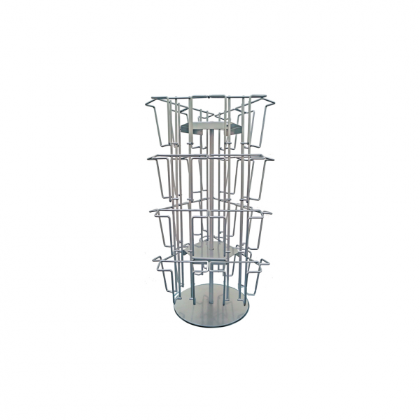 Dreifke® Wirehalter Menükartenhalter Tisch 24 x A6/M65 Silber