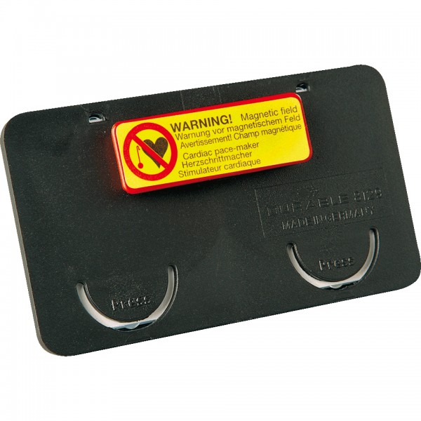 Schild I DURABLE Namensschild CLIP CARD mit Magnet, Kunststoff, 75x40mm, 25/VE