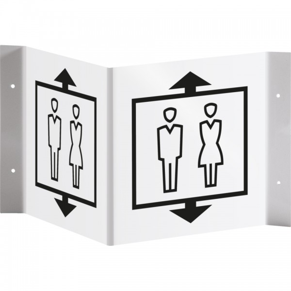 Dreifke® Schild I Tür-Nasenschild Piktogramm Fahrstuhl, Kunststoff, 150x150mm
