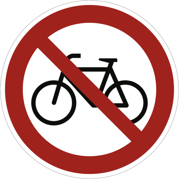 Dreifke® Verbot für Radfahrer, Alu, Ø 315 mm