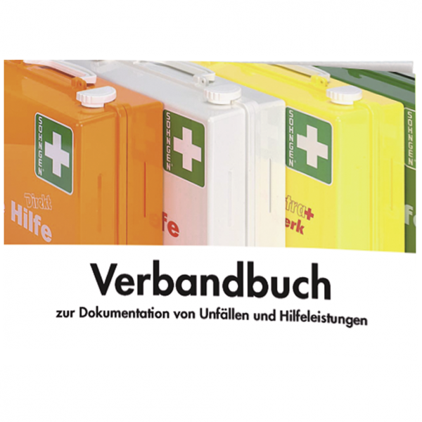 Verbandbuch DIN A5, zur Dokumentation von Erste-Hilfe-Leistungen
