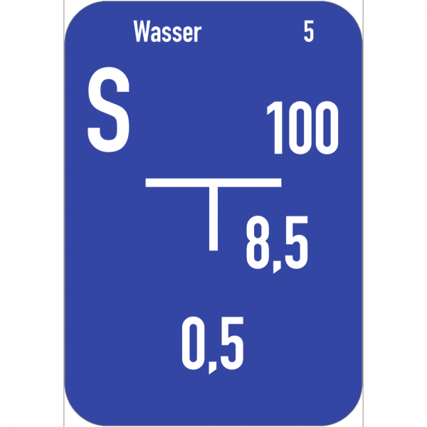 Dreifke® Wasser-Hinweisschild (B) inkl. Beschriftung, Alu, 140x200 mm