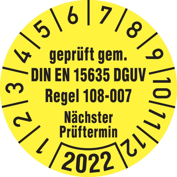 Belastungswarnhinweis f Fachbodenregale,DGUV Regel 108-007,Kunststoff,300x200mm 
