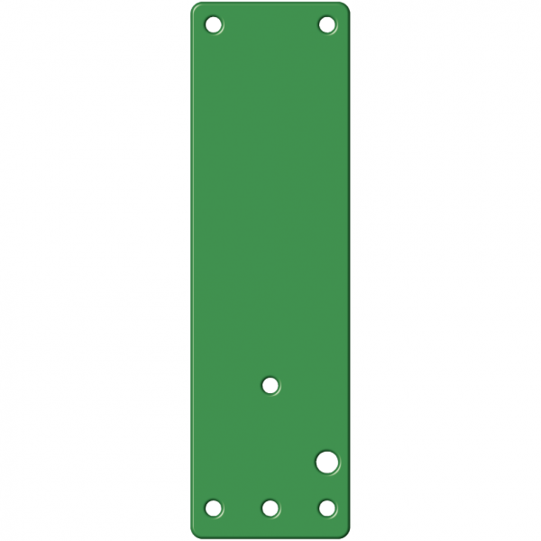 Montageplatte f. Einhand- u. Schwenk-Türwächter, f. Brandschutztüren, grün