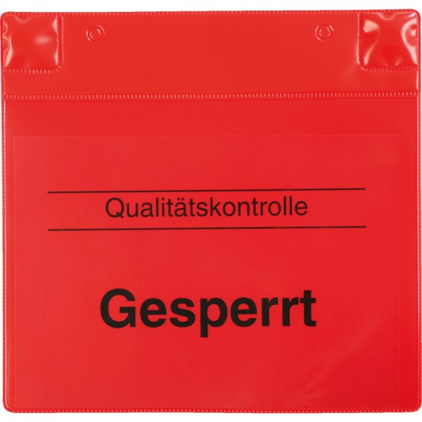 Magnetisches Kennzeichnungs-Pad Gesperrt, rot, Kunststoff, 230x220x35mm, 5/VE