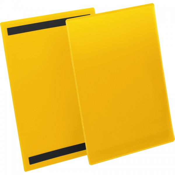 DURABLE Kennzeichnungstasche, magnetisch, gelb/transparent, 210x297mm, 50/VE