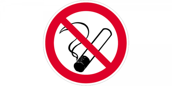 Dreifke® Alu-Schild &quot;Rauchen verboten&quot;, Ø40cm, 1 Stück, Gebotszeichen (D-P001) gem. BGV A8