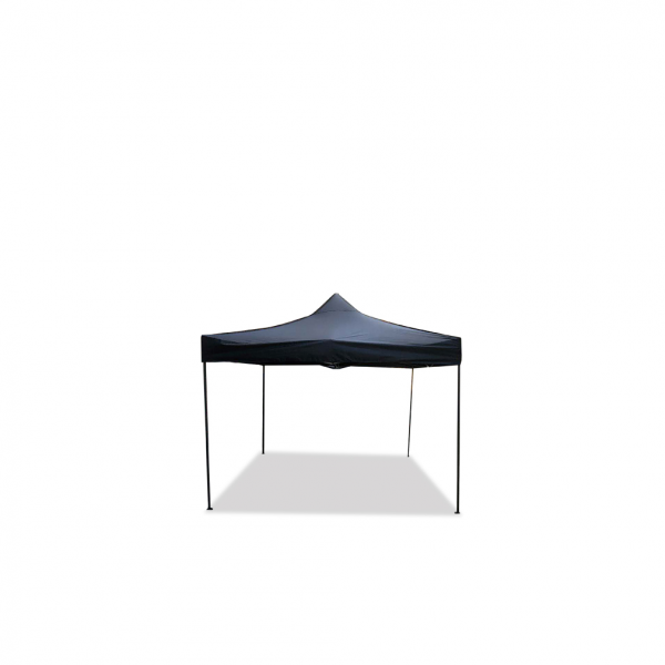 Dreifke® Event Tent Budget, 3 x 3 m Faltpavillion, schwarze Stangen, schwarzer Dach