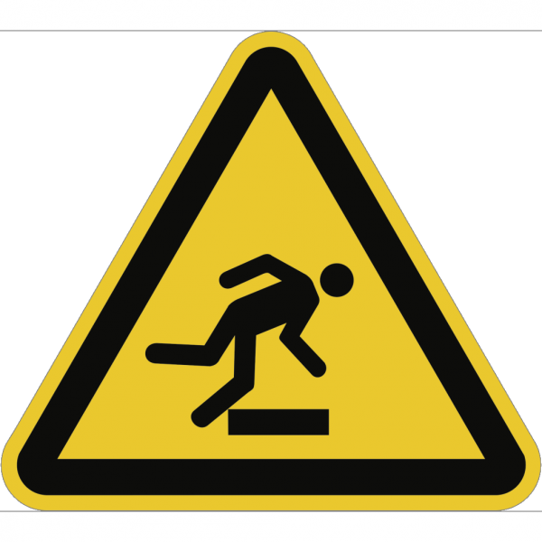 Dreifke® Warnung vor Hindernissen am Boden ISO 7010, Kunststoff, 200 mm SL