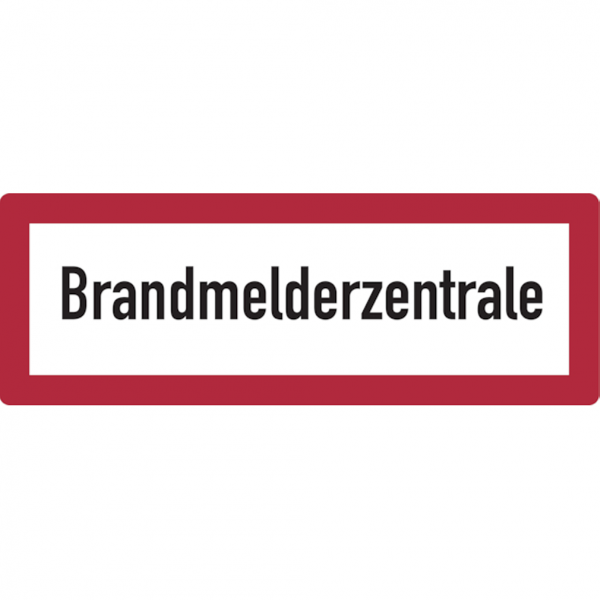 Dreifke® Aufkleber Feuerwehrschild, Brandmelderzentrale - DIN 4066 | 297x105 mm, 1 Stk